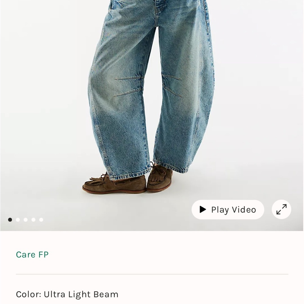 We the Free Good Luck Mid-rise Barrel Jean sz 24